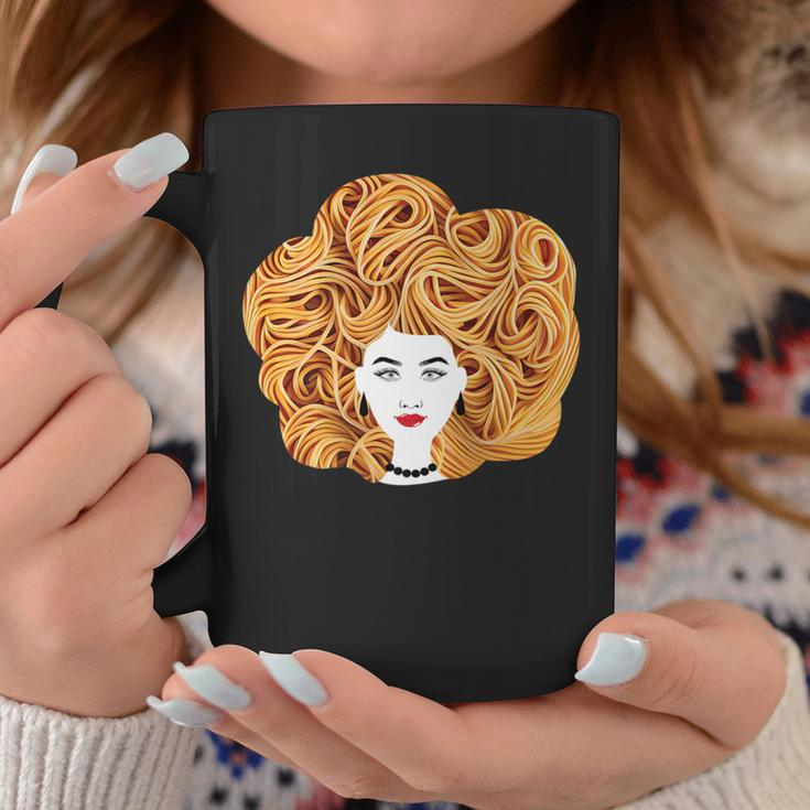 Spaghetti Pasta Natural Hair Coffee Mug Unique Gifts