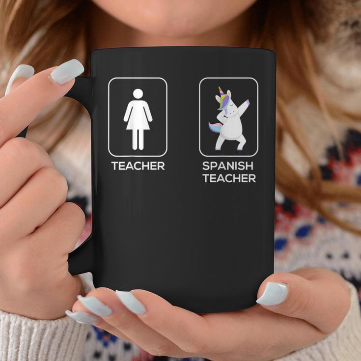 Spanish Teacher Funny Dabbing Dance Unicorn Gifts For Teacher Funny Gifts Coffee Mug Unique Gifts