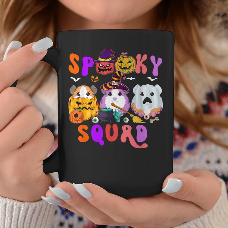 Spooky Squad Three Halloween Guinea Pigs As Witch Boo Coffee Mug Unique Gifts