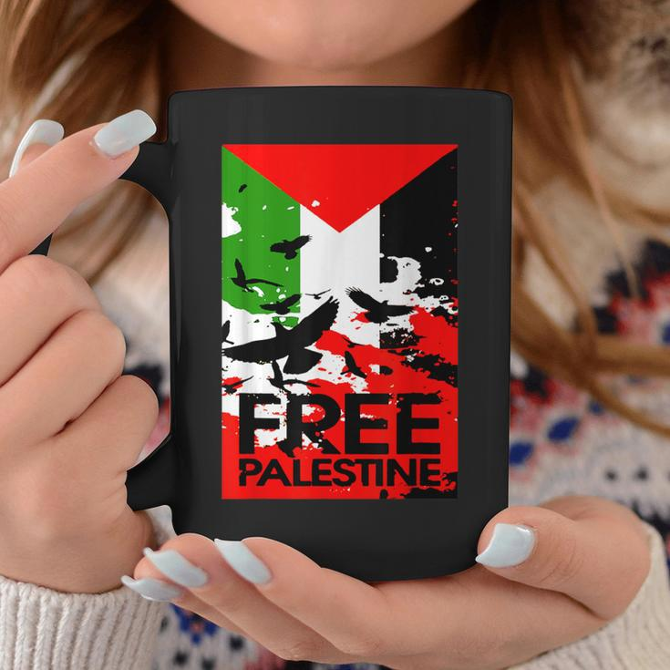 I Stand With Palestine For Their Freedom Free Palestine Coffee Mug Unique Gifts