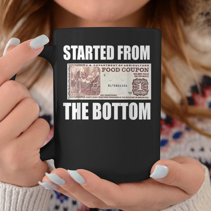 Started From Bottom Food Stamp Coupon Meme Coffee Mug Unique Gifts