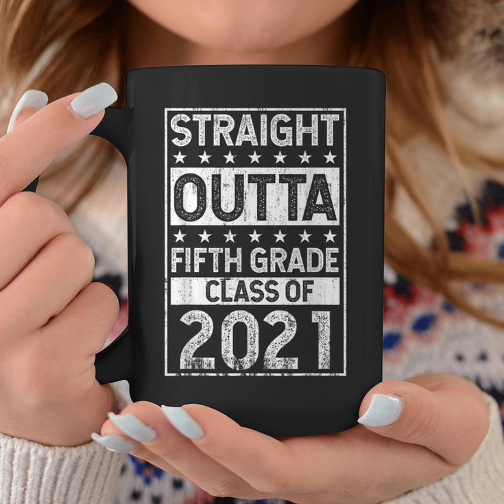 Straight Outta Fifth Grade Graduation 2021 Class 5Th Grade Coffee Mug Unique Gifts