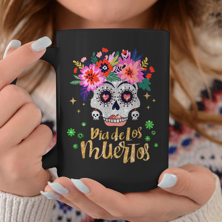 Sugar Skull Day Of The Dead Dia De Los Muertos Women Coffee Mug Unique Gifts