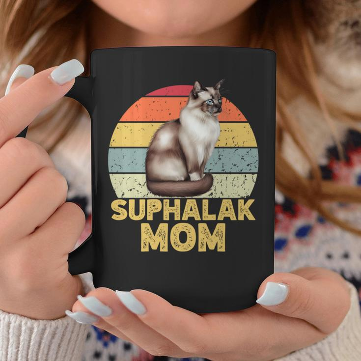 Suphalak Cat Mom Retro Vintage Cats Lover & Owner Coffee Mug Unique Gifts