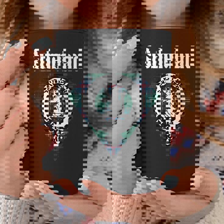 Sutherland Clan Scottish Name Coat Of Arms Tartan Coffee Mug Unique Gifts