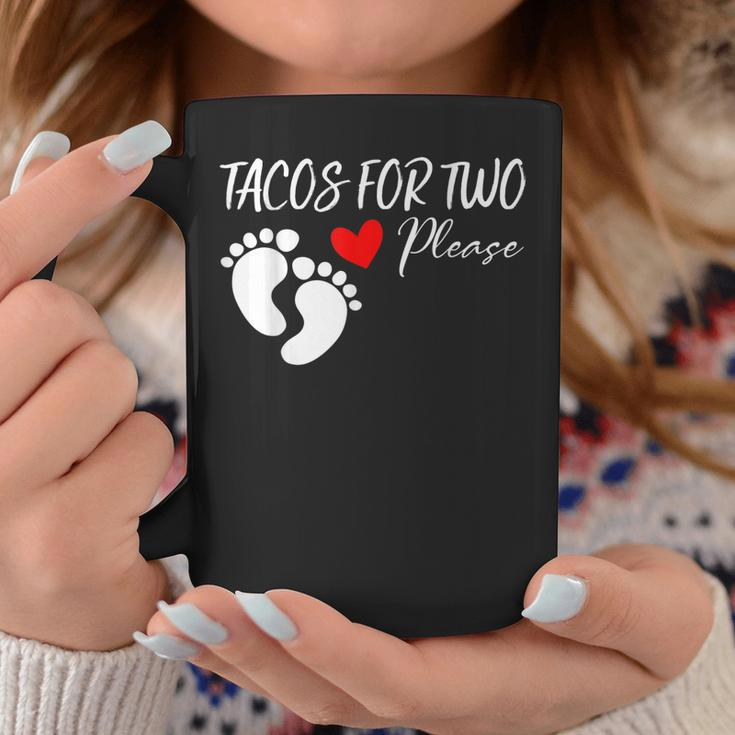 Tacos For Two Please Funny Cute Pregnancy Announcement Coffee Mug Unique Gifts