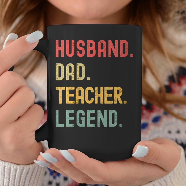 Teacher Husband Dad Legend Retro Vintage Dad Fathers Day Gift For Womens Gift For Women Coffee Mug Unique Gifts