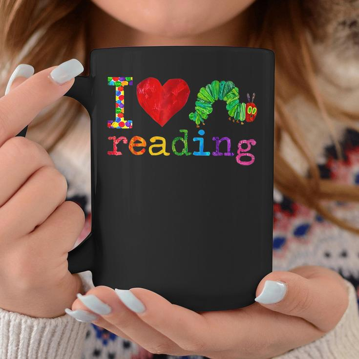 Teacher Very Hungry Caterpillar Librarian I Love Reading Coffee Mug Unique Gifts