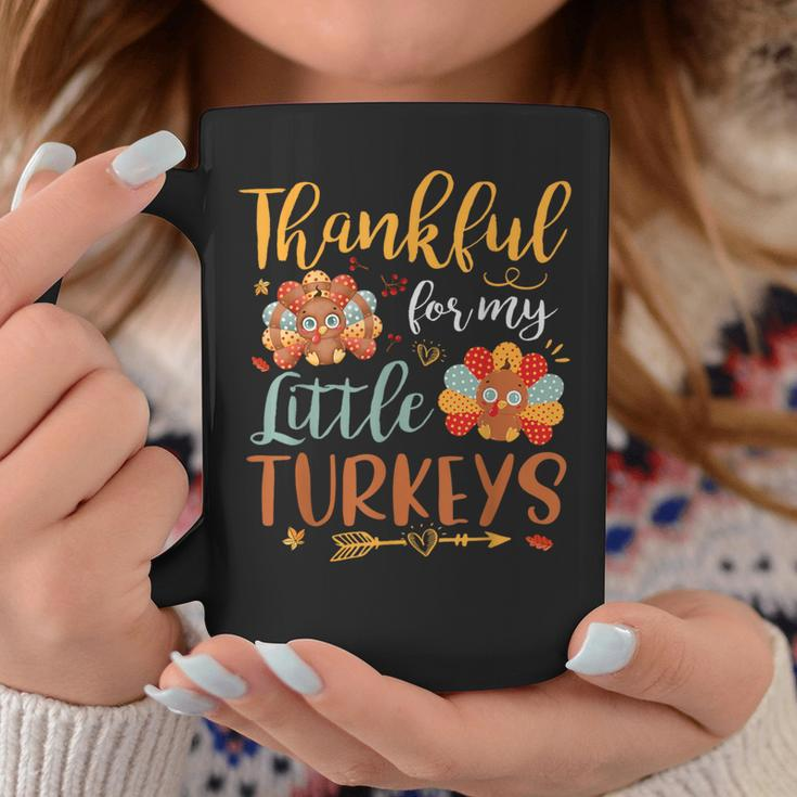 Teachers Thanksgiving Fall Thankful For My Little Turkey Coffee Mug Funny Gifts