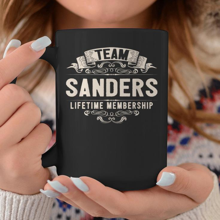 Team Sanders Lifetime Membership Retro Last Name Vintage Coffee Mug Unique Gifts