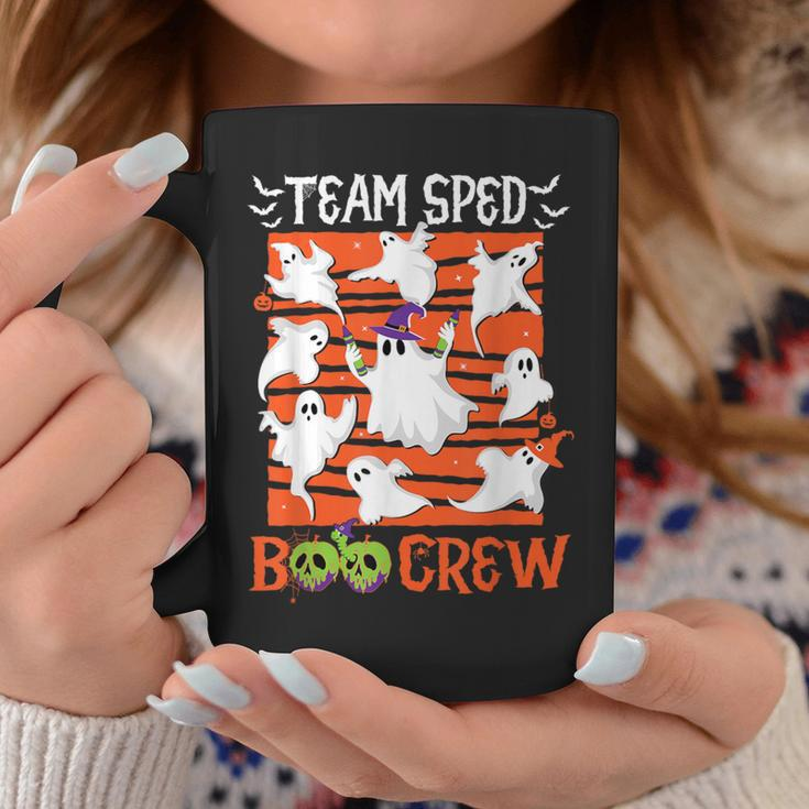 Team Sped Boo Crew Special Educator Spooky Ghost Iep Teacher Coffee Mug Unique Gifts
