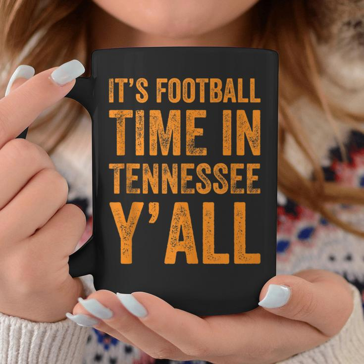 Tennessee Football It's Football Time In Tennessee Yall Vol Coffee Mug Funny Gifts