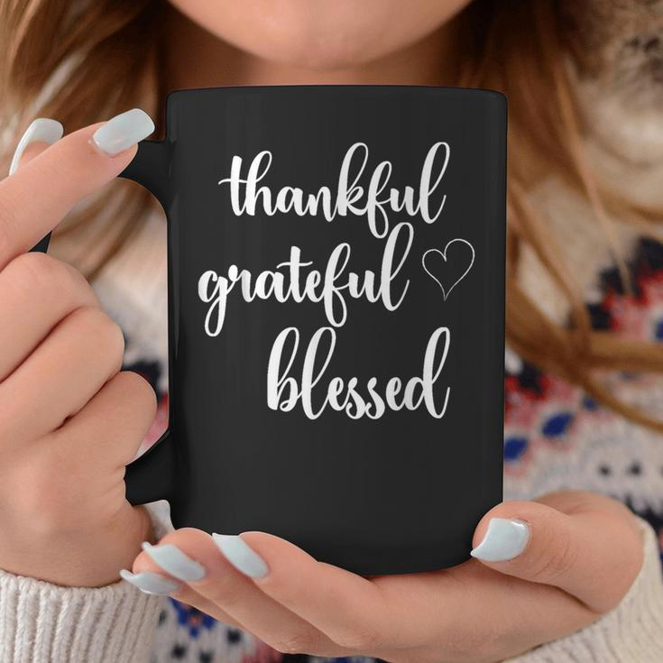 Thanksgiving Thankful Grateful Blessed Thankful Coffee Mug Personalized Gifts