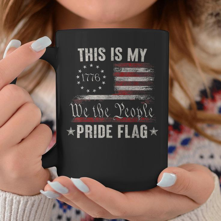This Is My Pride Flag 1776 American 4Th Of July Patriotic Coffee Mug Unique Gifts