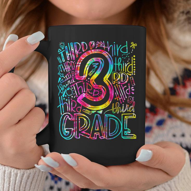 Tie Dye 3Rd Grade Typography Team Third Grade Teacher Coffee Mug Unique Gifts