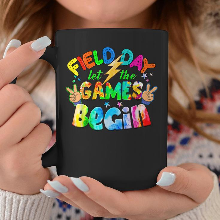 Tie Dye Funny Let The Games Begin Retro Field Day 2023 Coffee Mug Unique Gifts