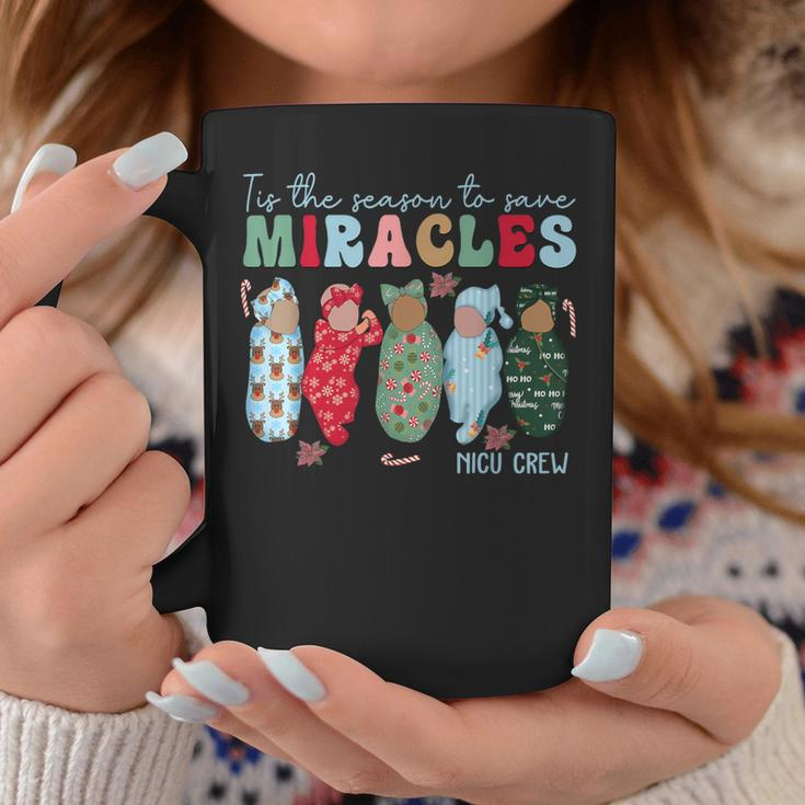 Tis The Season To Save Miracles Nicu Crew Nurse Christmas Coffee Mug Unique Gifts