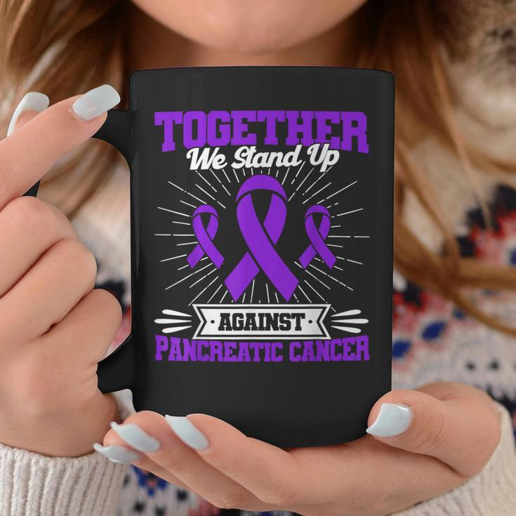 Together We Stand Up Against Pancreatic Cancer Awareness Coffee Mug Unique Gifts