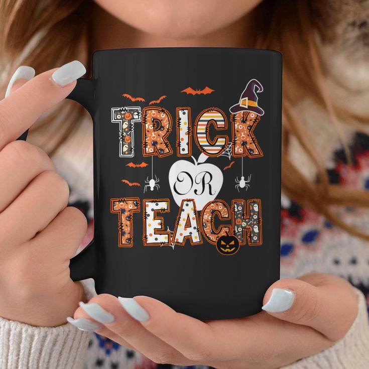 Trick Or Teach Retro Halloween Teacher Costume Coffee Mug Unique Gifts