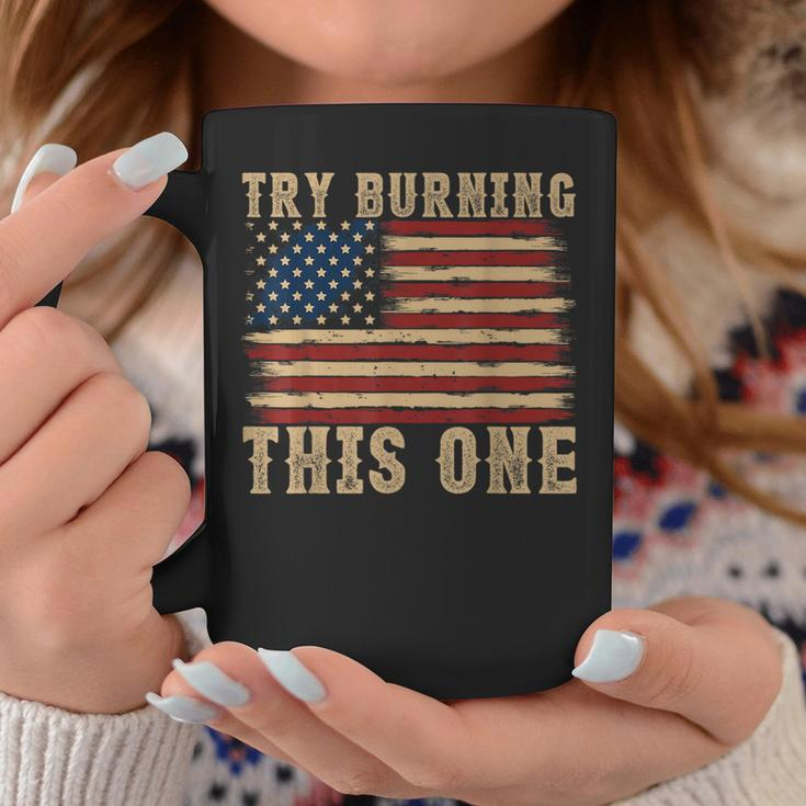 Try Burning This One 4Th Of July Coffee Mug Funny Gifts