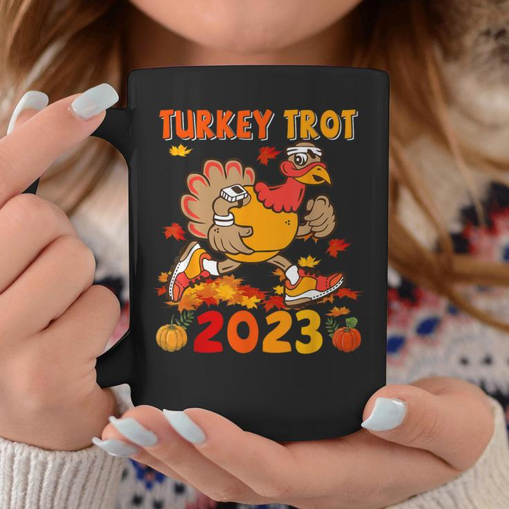 Turkey Trot 2023 Thanksgiving Turkey Running Runner Autumn Coffee Mug Personalized Gifts