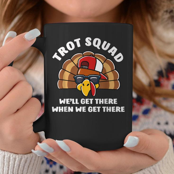 Turkey Trot Squad Family Running Costume Thanksgiving Coffee Mug Funny Gifts