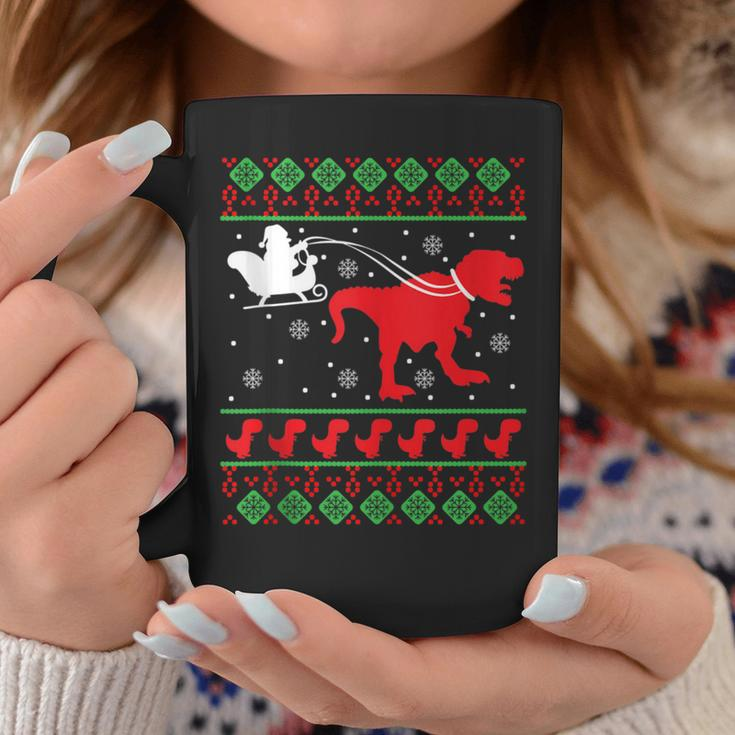 Ugly Christmas Sweater Dinosaur Coffee Mug Unique Gifts