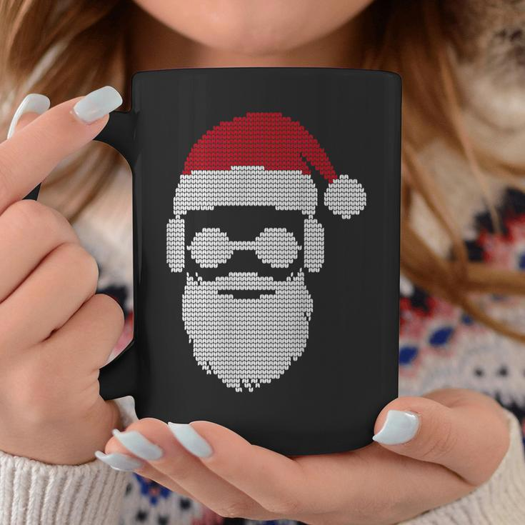 Ugly Christmas Xmas Sweater Cool Hipster Santa Claus Present Coffee Mug Unique Gifts