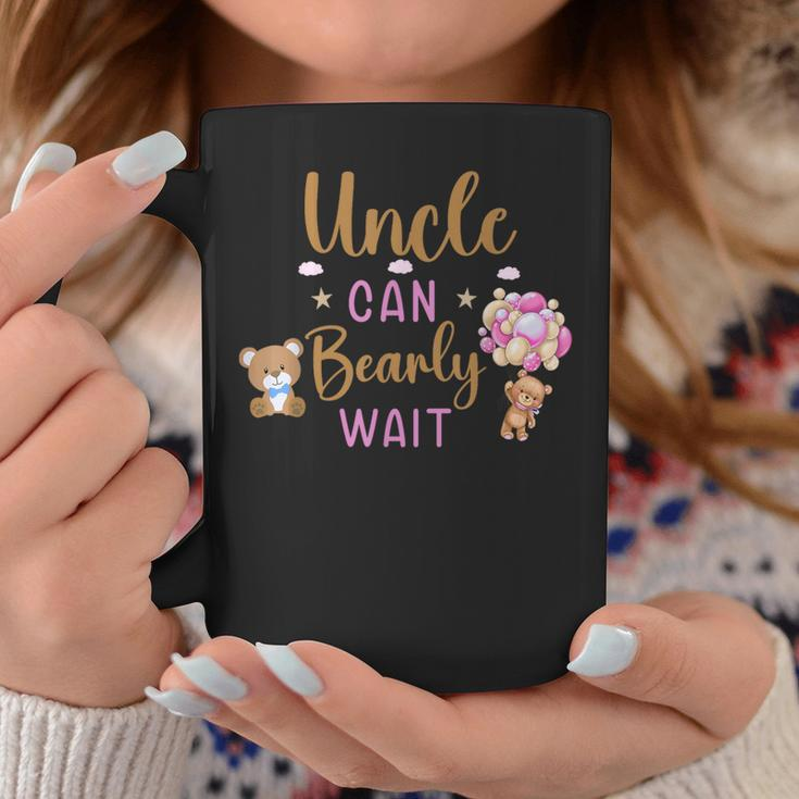 Uncle Can Bearly Wait Gender Neutral Girl Baby Shower Coffee Mug Unique Gifts