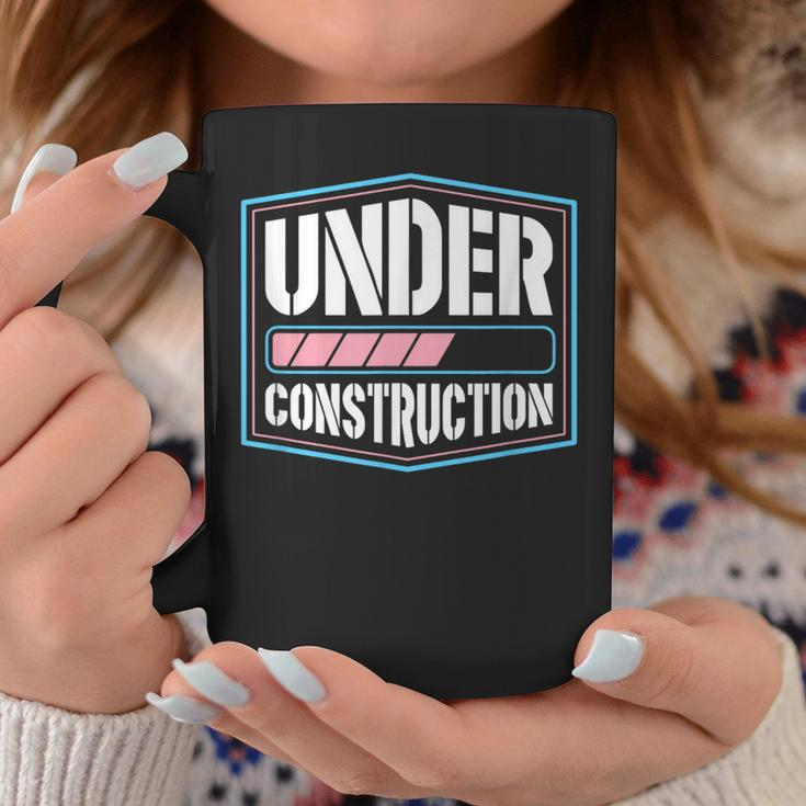 Under Construction Transgender Pride Transitioning Mtf Ftm Coffee Mug Unique Gifts