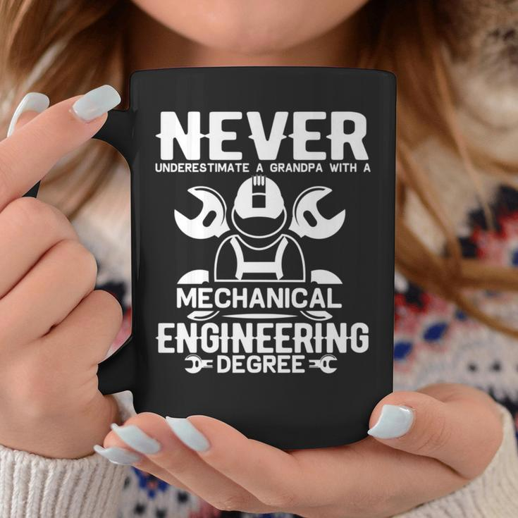 Never Underestimate A Grandpa With A Mechanical Engineering Coffee Mug Unique Gifts