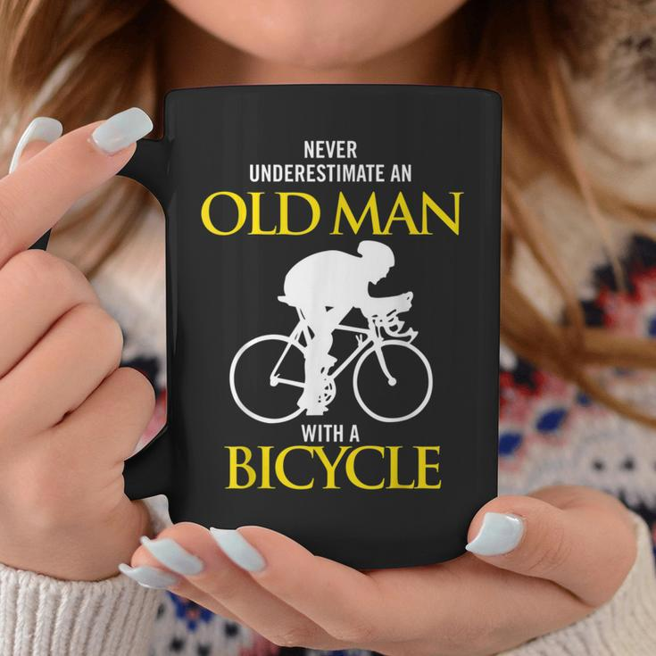 Never Underestimate An Old Man With A Bicycle Ride Coffee Mug Funny Gifts