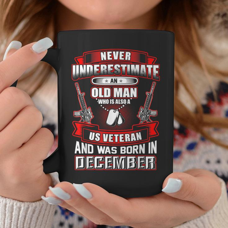 Never Underestimate An Old Us Veteran Born In December Coffee Mug Funny Gifts