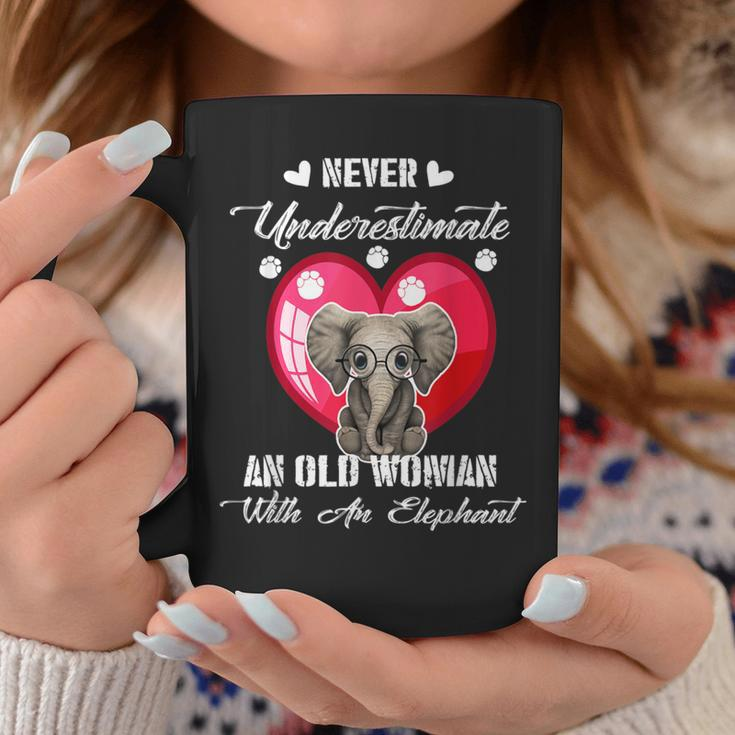 Never Underestimate An Old Woman With An Elephant Costume Coffee Mug Unique Gifts