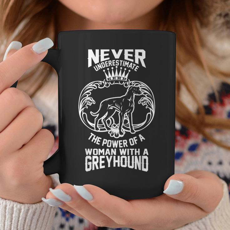 Never Underestimate Power Of A With Greyhound Coffee Mug Funny Gifts