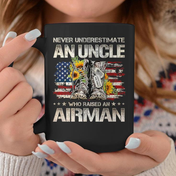 Never Underestimate An Uncle Who Raised An Airman Usaf Coffee Mug Funny Gifts