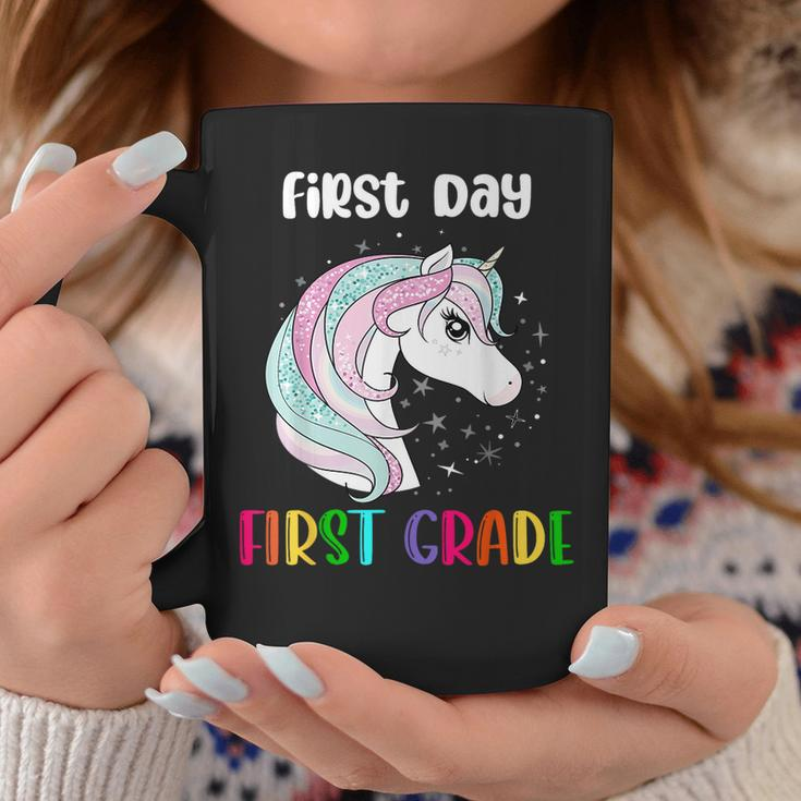 Unicorn First Day Of First Grade 1St Day Of School Girls Coffee Mug Unique Gifts