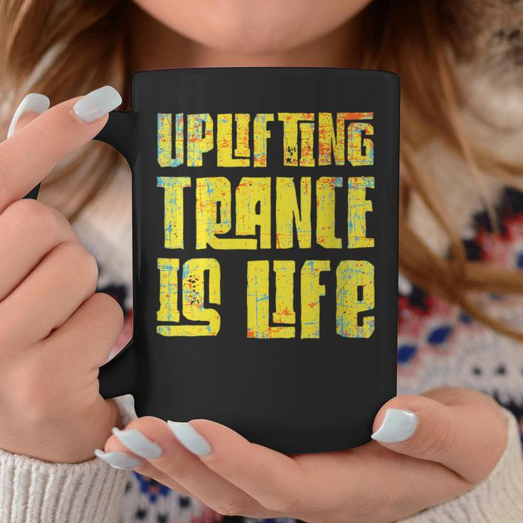 Uplifting Trance Is Life Goa Psy Acid Music Women Coffee Mug Unique Gifts