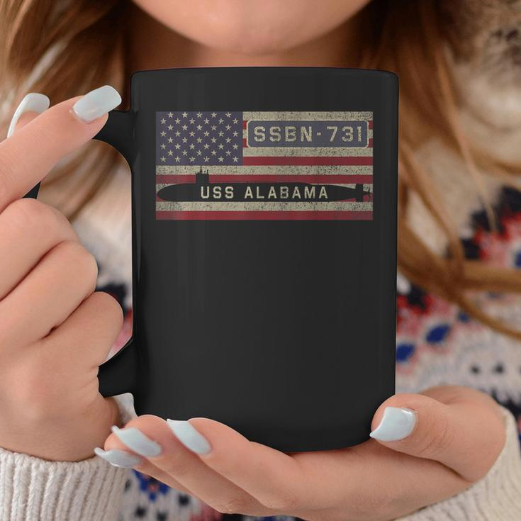 Uss Alabama Ssbn731 Nuclear Submarine American Flag Gift Coffee Mug Unique Gifts