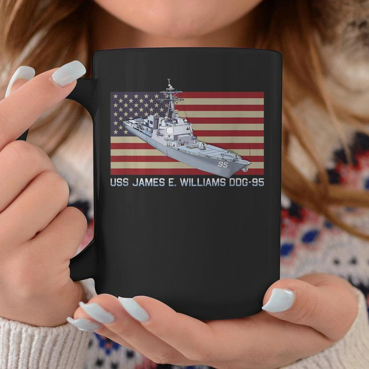 Uss James E Williams Ddg-95 Ship Diagram American Flag Coffee Mug Unique Gifts