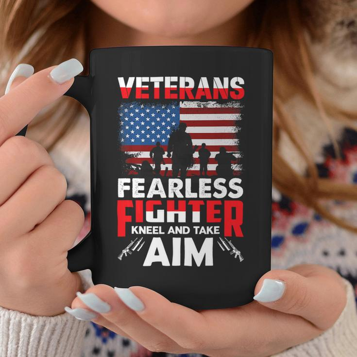 Veteran Vets Us Army Veteran Gifts Kneel American Flag Military Tee Gift Veterans Coffee Mug Unique Gifts