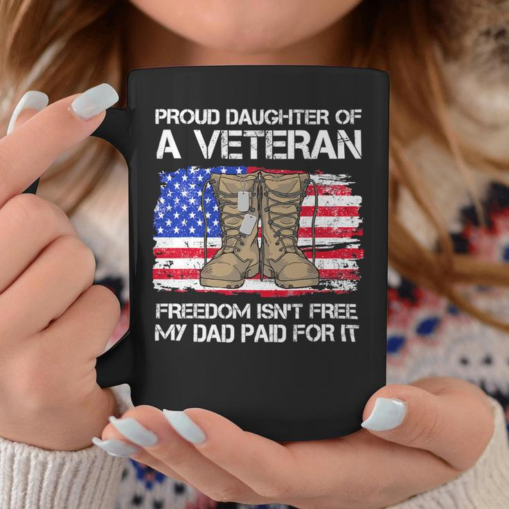 Veteran Vets Us Flag Proud Daughter Of A Veteran Us Military Veteran Day 41 Veterans Coffee Mug Unique Gifts