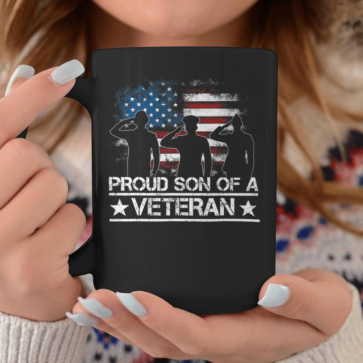 Veteran Vets Usa United States Military Family Proud Son Of A Veterans Coffee Mug Unique Gifts