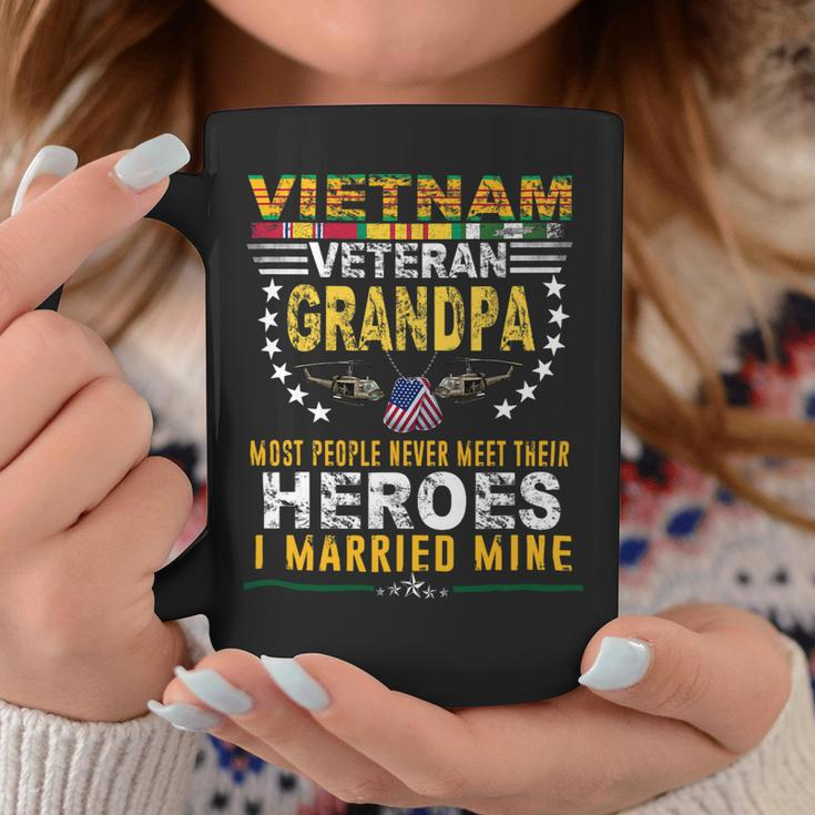 Veteran Vets Vietnam Veteran Grandpa Most People Never Meet Their Heroes Veterans Coffee Mug Unique Gifts