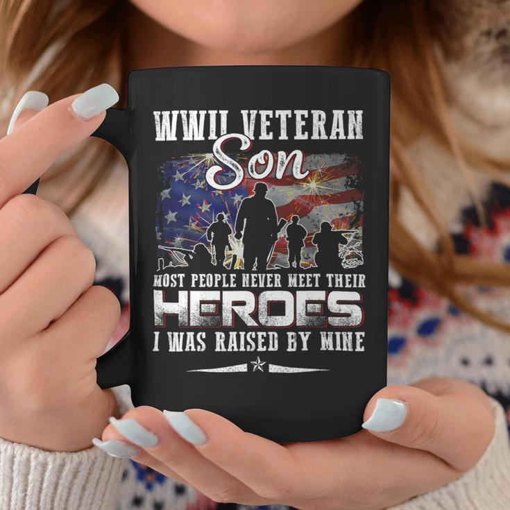 Veteran Vets Wwii Veteran Son Most People Never Meet Their Heroes 1 Veterans Coffee Mug Unique Gifts