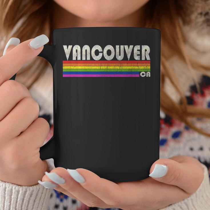 Vintage 80S Style Vancouver Ca Gay Pride Month Coffee Mug Unique Gifts