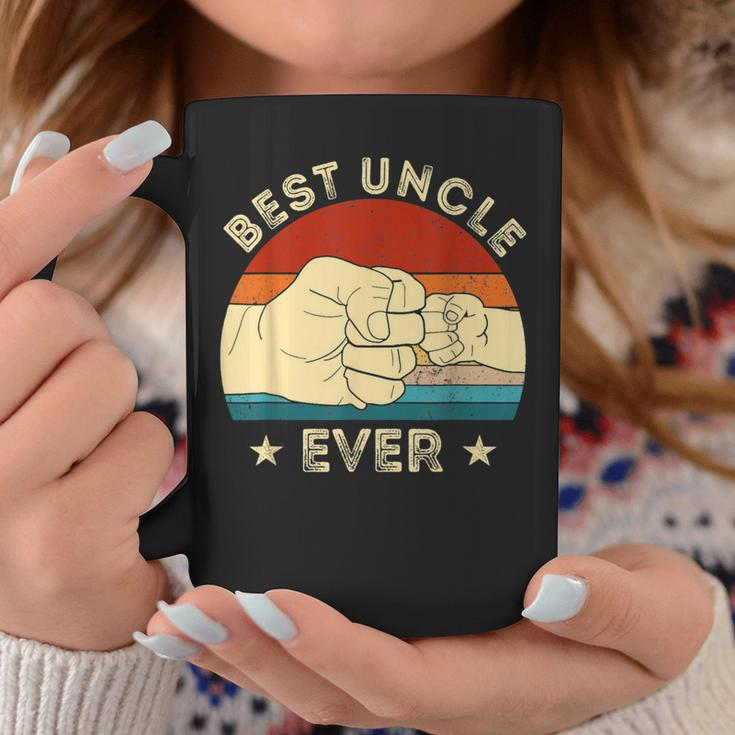 Vintage Best Uncle Ever Fist Bump Funny Uncle Fathers Day Coffee Mug Unique Gifts