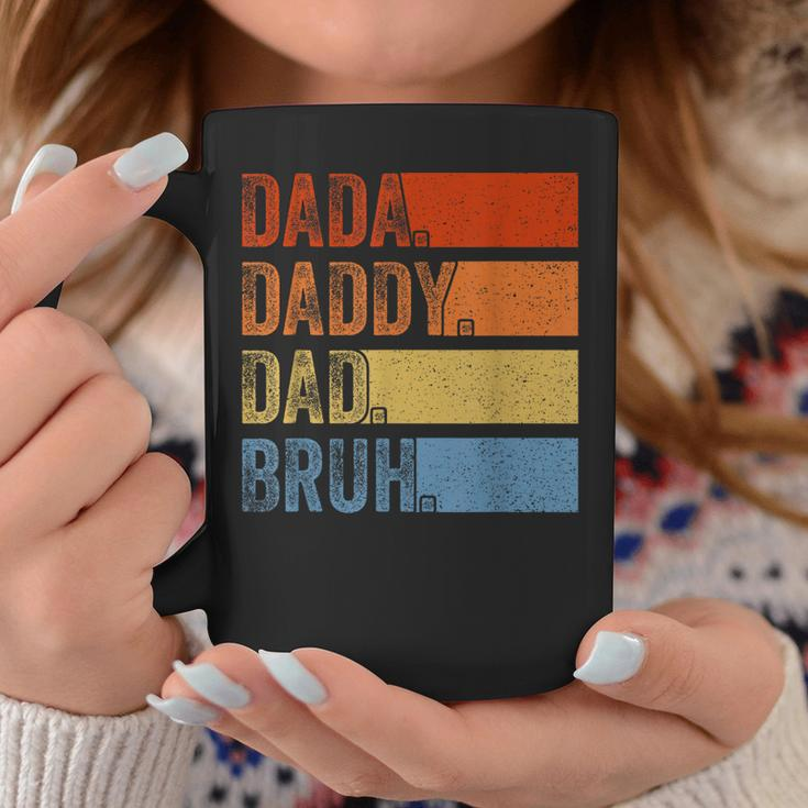 Vintage Fathers Day Dada Daddy Dad Bruh Tie Dye Coffee Mug Unique Gifts