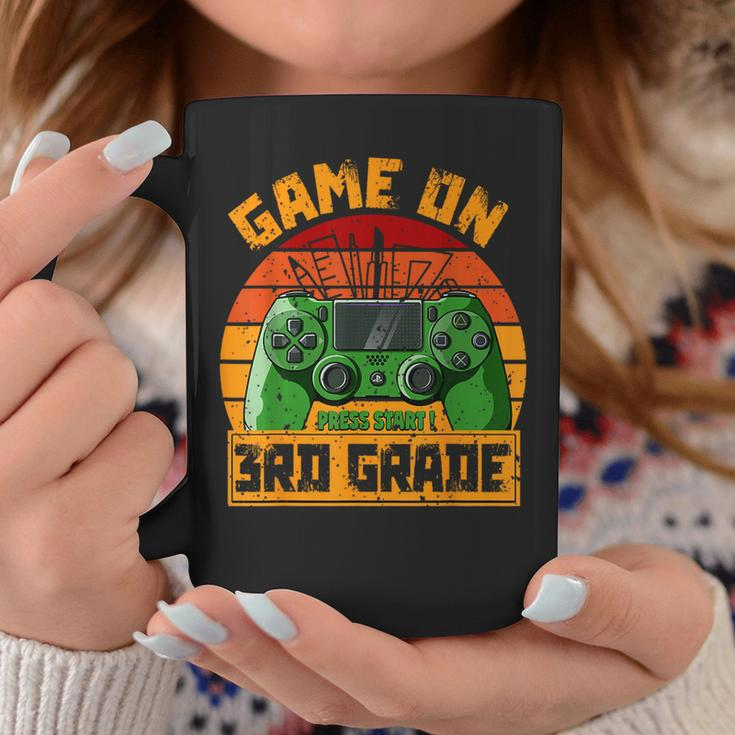 Vintage Game On 3Rd Grade First Day Gamer Boy Back To School Coffee Mug Unique Gifts