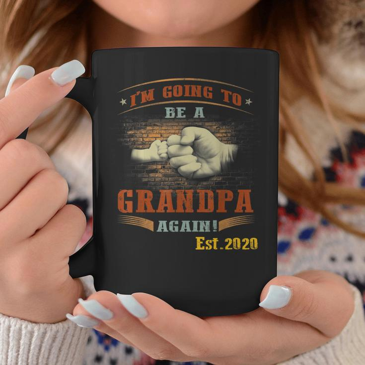 Vintage Im Going To Be A Grandpa Again Est 2020 Coffee Mug Unique Gifts